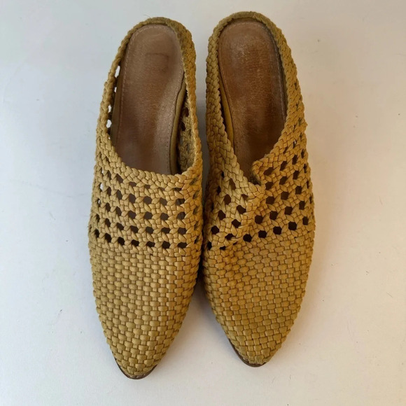 Mi.iM Paris Woven Leather Mules - Picture 2 of 8